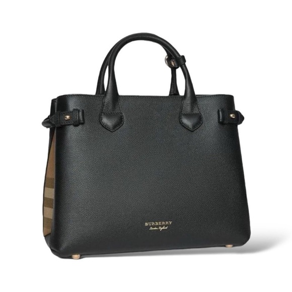 Burberry Black Leather Satchel - Picture 1 of 2